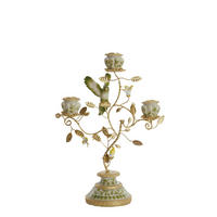 KERZENHALTER Papagei Weiß Ø26/37 cm - Weiß, Metall (13/37/26cm) - Light & Living