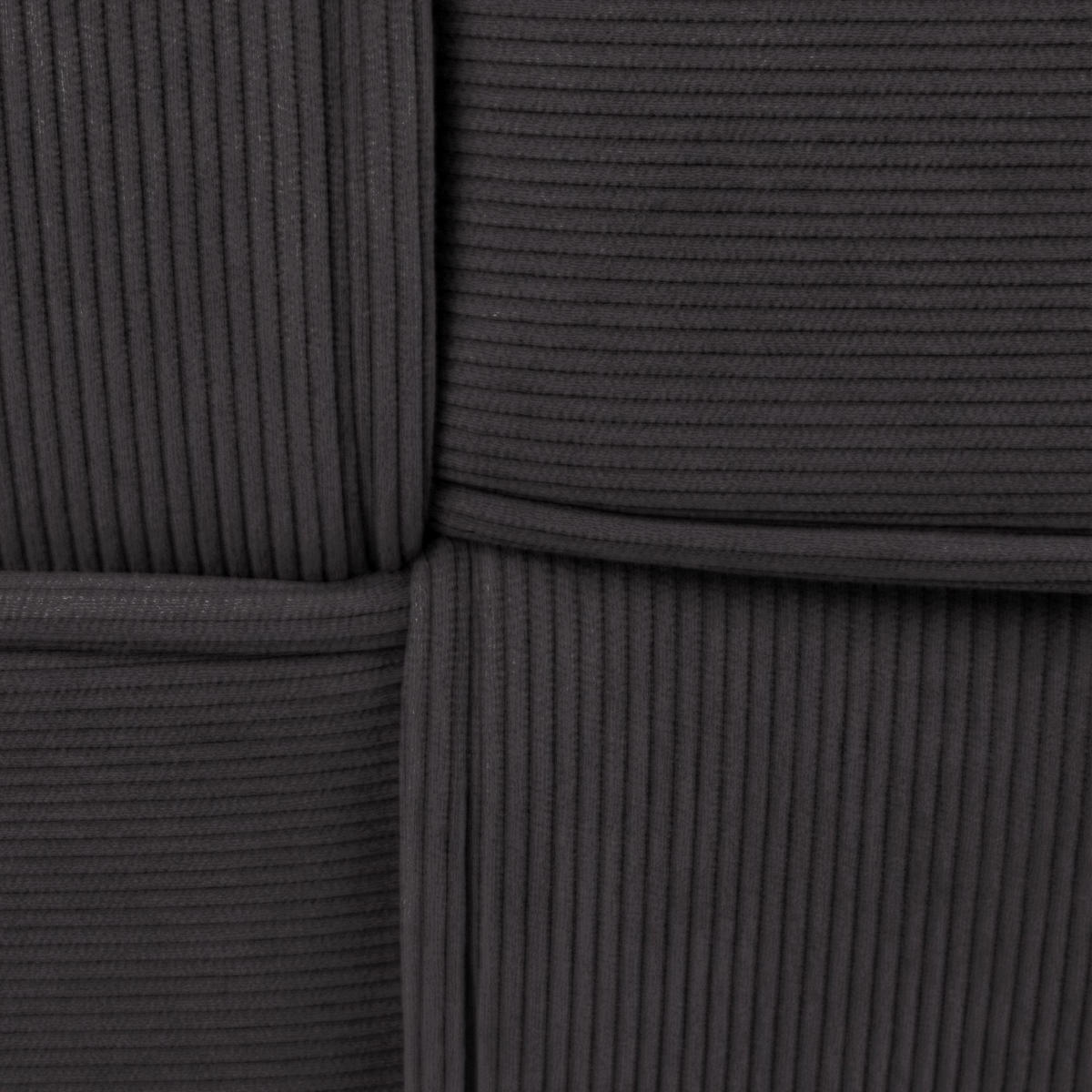 SITZWÜRFEL eckig 40/40/40 cm Cord Dunkelgrau - Dunkelgrau, Kunststoff/Textil (40/40/40cm) - CLP