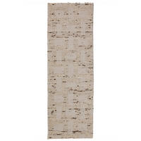 WOLLTEPPICH handgewebt ELIN, geometrisch, Natur, 80 x 300 cm - Beige, Textil (300/80cm) - KADIMA DESIGN