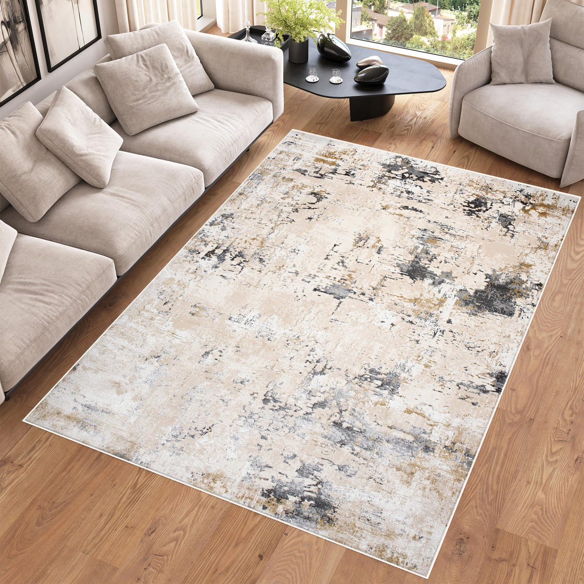 TEPPICH HERA Creme 140/200 cm - Creme, Textil (140/200cm) - Tapiso