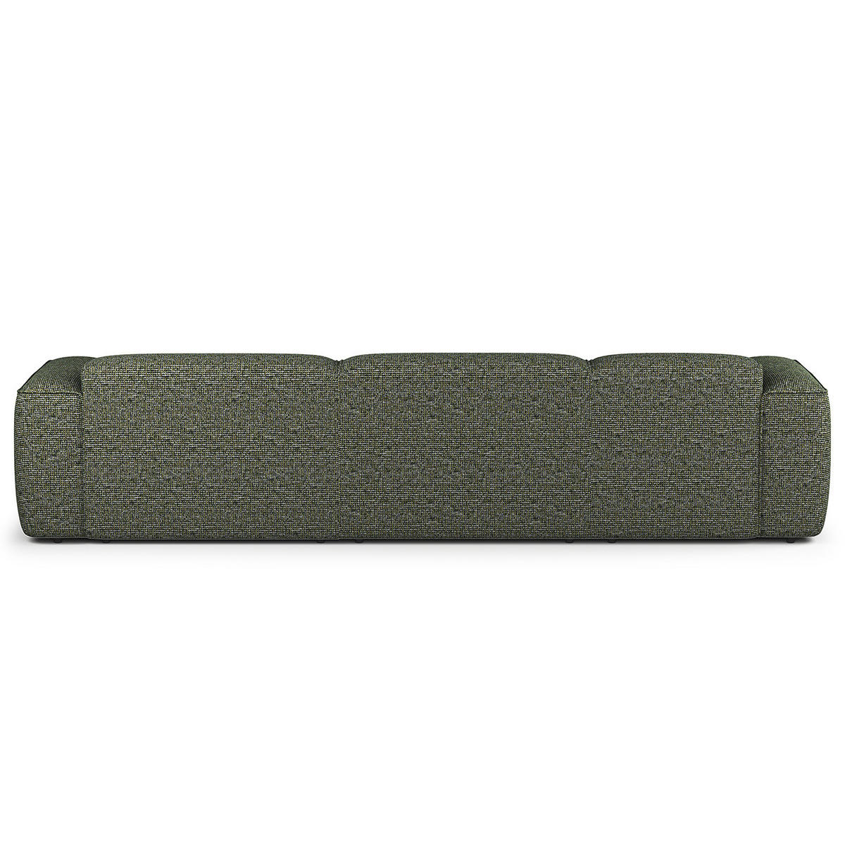 3-SITZER ECKSOFA mit Longchair - Schwarz/Grün, Kunststoff/Textil (317/173cm) - home24