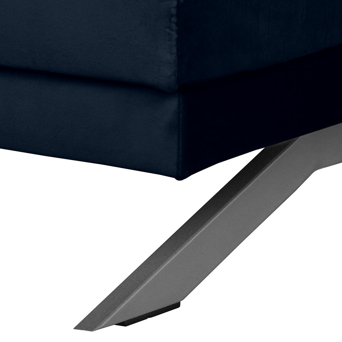 2,5-SITZER SOFA - Samt - Dunkelblau, Textil (216/81/89cm) - home24