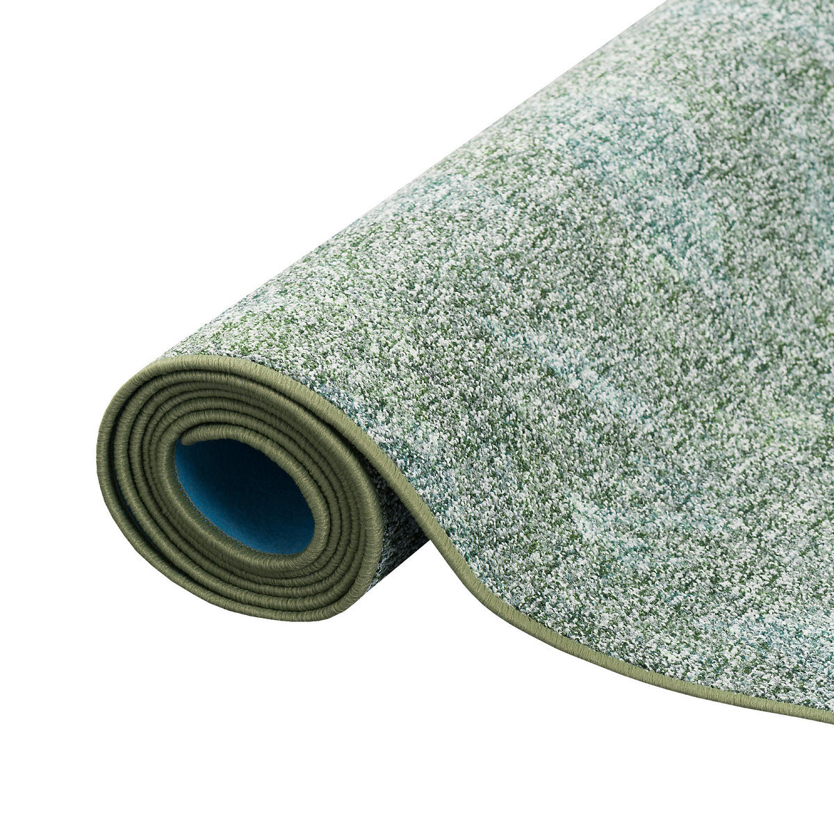 SCHLINGENTEPPICH MEMORY MELIERT LÄUFER - Grün, Textil (80/320cm) - Snapstyle
