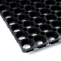 GUMMI RINGMATTE 100 x 250 cm - Schwarz, Naturmaterialien (250/100cm) - IVOL
