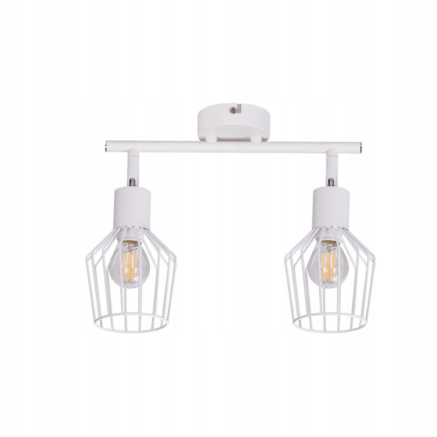 STRAHLER Franziska 2-flammig 32/8/10 cm - Weiß, Metall (32/8/10cm) - Nettlife