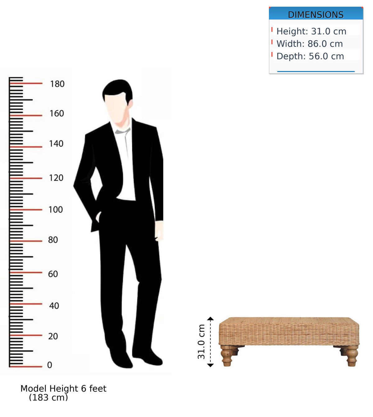 KONFERENČNÍ STOLEK Regency z masivního dřeva s výpletem, hnědý - hnědá, dřevo (56/86/31cm) - Artisan Furniture