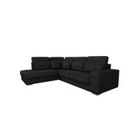 ECKSOFA Nevio Xl In Scala - Schwarz, Holzwerkstoff/Textil (312/226cm) - Fun Möbel