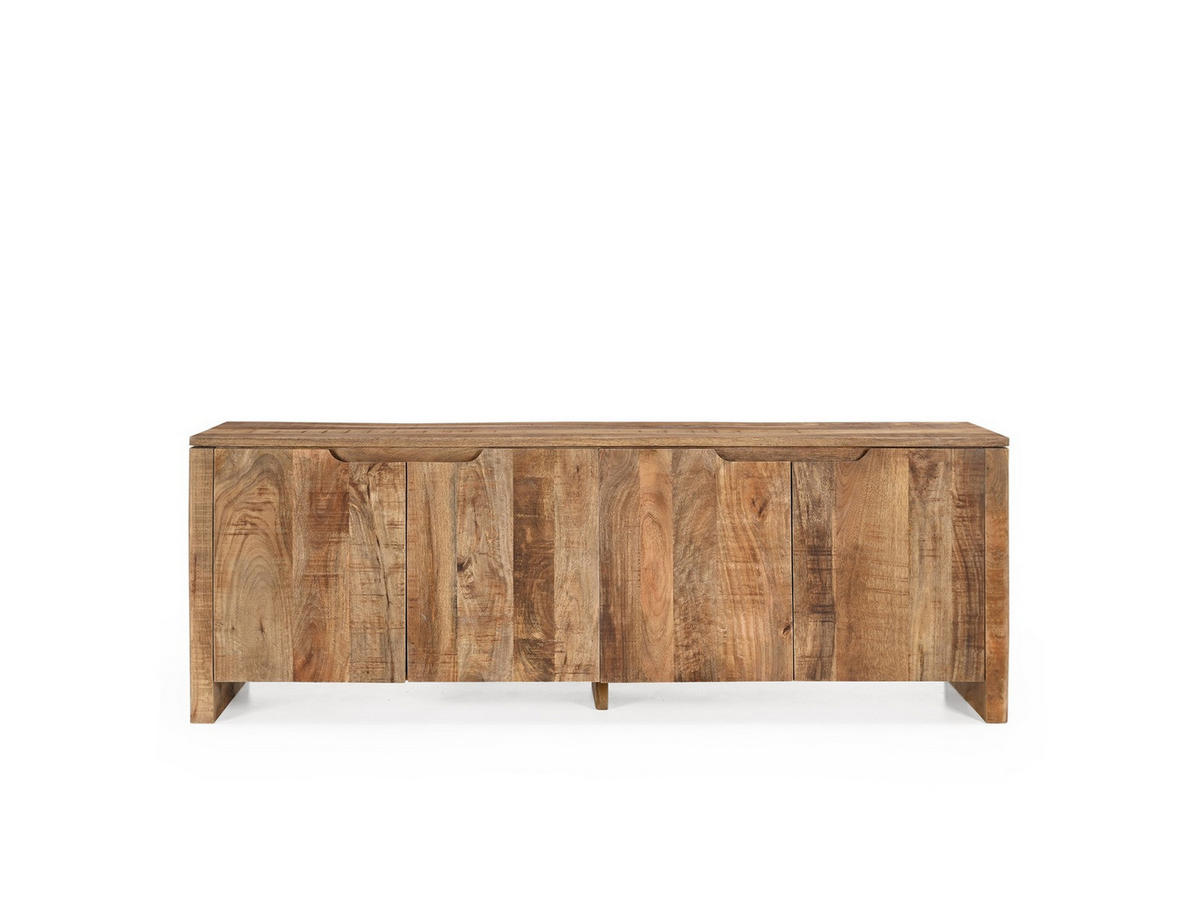 TV Board Sophie Mangoholz 160 cm / 40 cm Natur - Naturfarben, Holz (160/55/40cm) - Villa Möbel