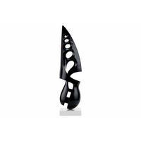 SKULPTUR Schwarz 15/56 cm - Schwarz, Stein (2.75/56/15cm) - KUNSTLOFT