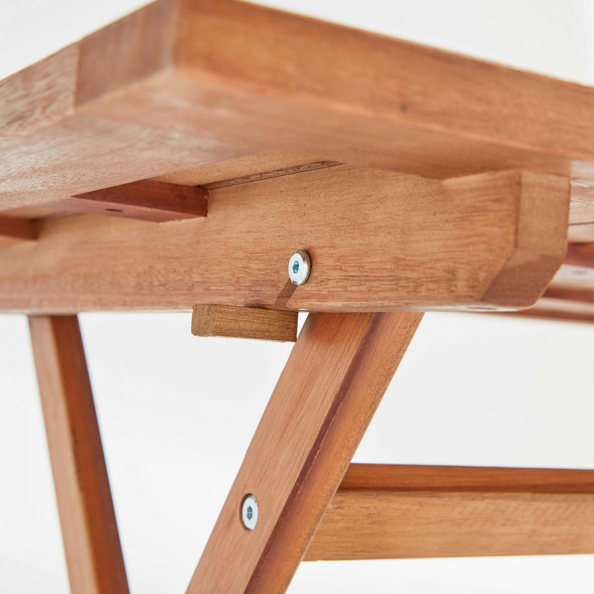 GARTENTISCH rechteckig, Holzfarbe - Eichefarben, Holz (140/70/76cm) - Oviala