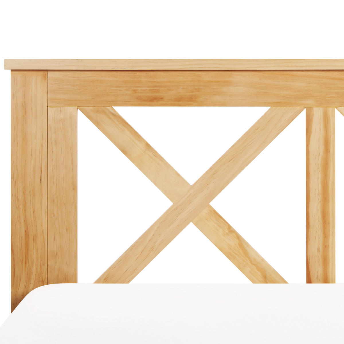 BETT mit Lattenrost 180x200 cm Heller Holzfarbton Tannay - Hellbraun, Holz (180/200cm) - Beliani