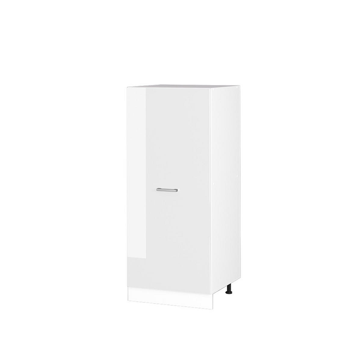 HOCHSCHRANK R-Line Weiß Hochglanz 60 cm mit großer Tür - Weiß Hochglanz/Weiß, Holzwerkstoff (60/143/57.2cm) - Vicco