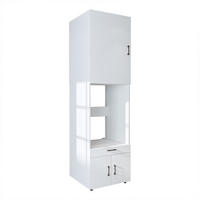 WASCHMASCHINENSCHRANK Serie 3 67cm Breit, 240cm Hoch - Weiß, Holzwerkstoff (67/240/67cm)