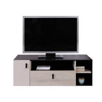 TV-LOWBAORD Planet 10 - Eichefarben/Schwarz, Holzwerkstoff (120/40/50cm)
