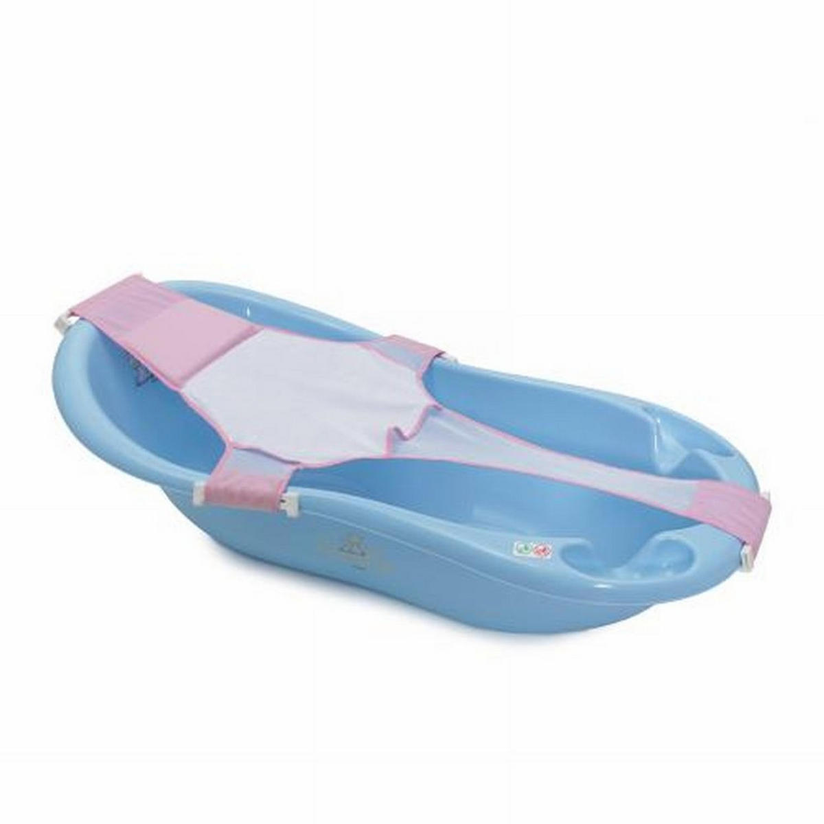 BABYBADEWANNE Netz 8854 rosa Kunststoff Clips, Badewanneneinsatz, ab Geburt - Rosa, Kunststoff (61/102cm) - Moni