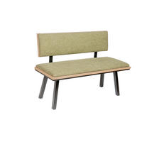 SITZBANK Die Elegante - Schwarz/Grün, Holz/Textil (48/88/125cm) - Kundler Home