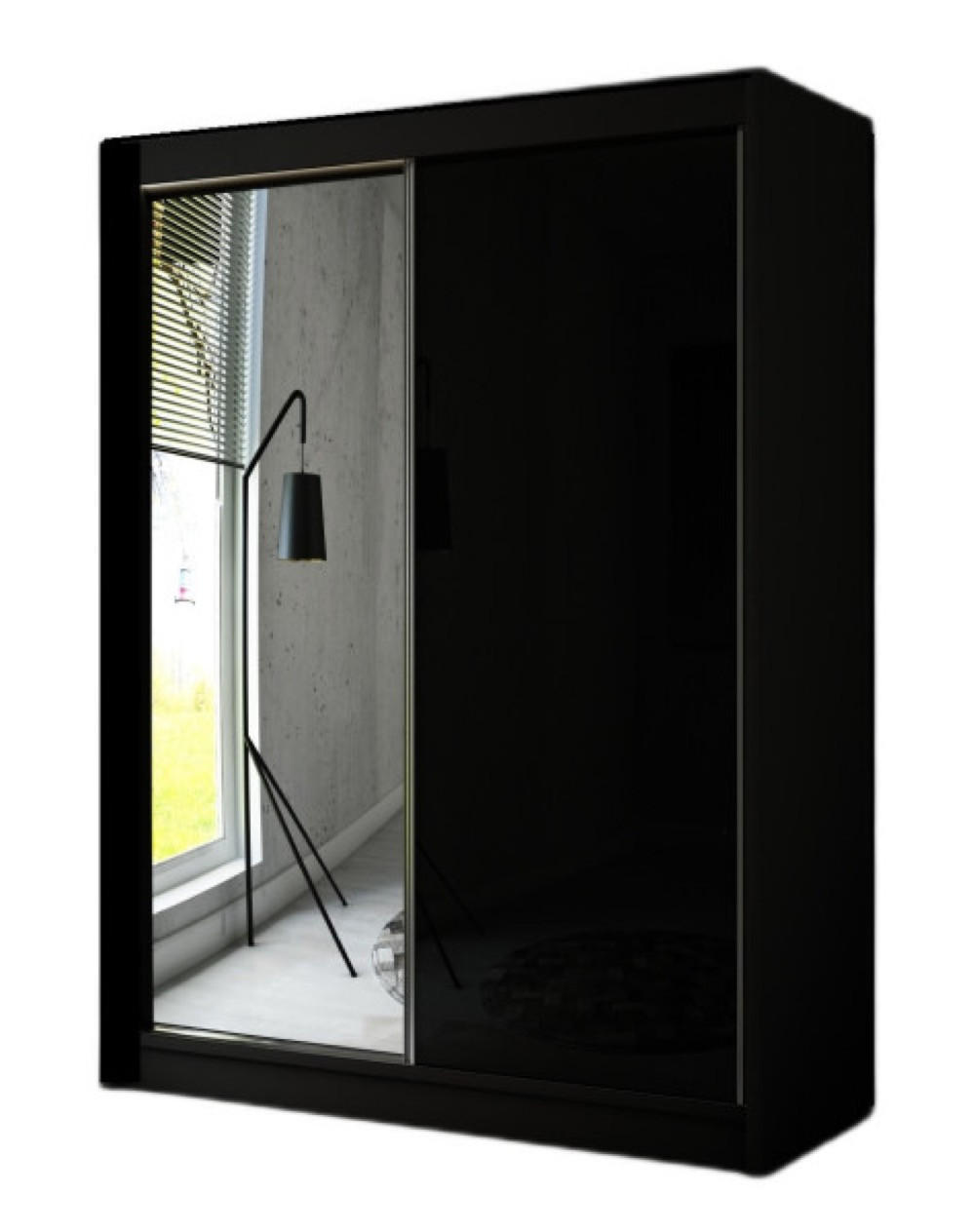 Sepro Meble Schrank Schwarz 150x215x61 cm