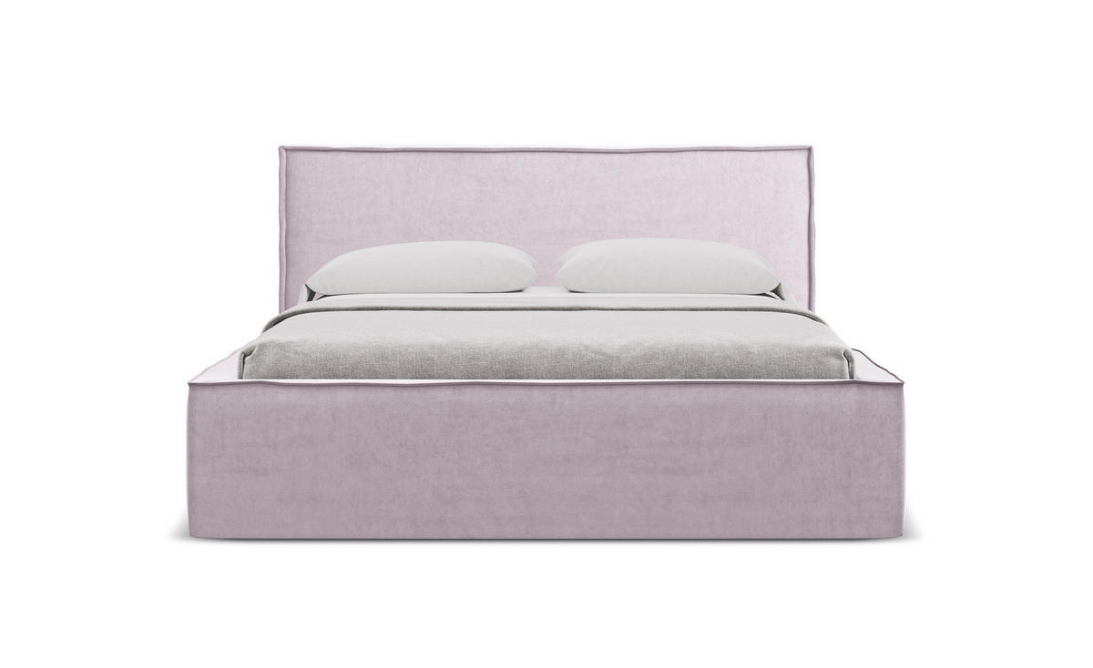 POLSTERBETT mit Bettkasten und Lattenrost 160x228 Violett - Lila/Flieder, Kunststoff/Textil (140/200cm) - Makamii