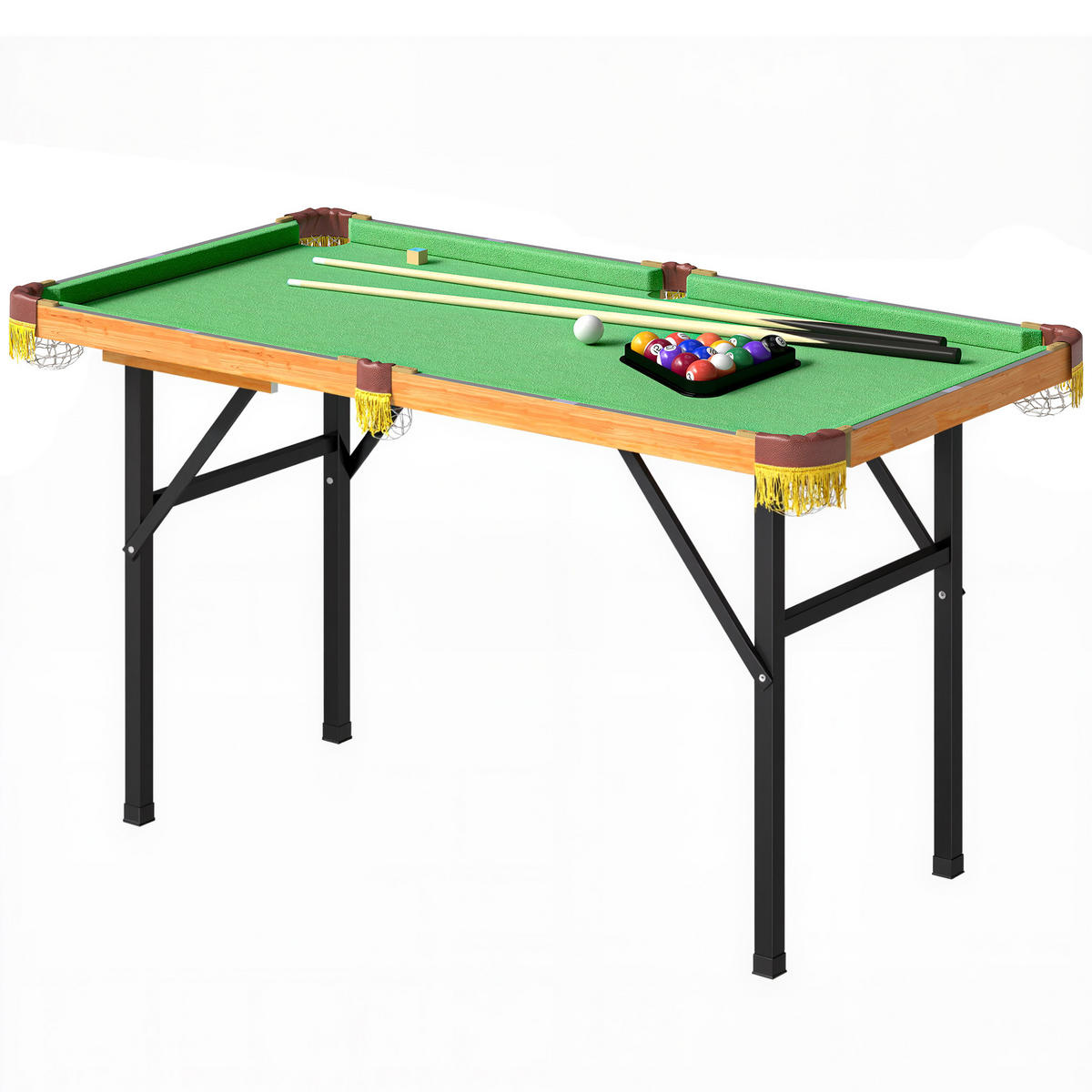 KLAPPBARER BILLARDTISCH DE-10820 Grün - Grün, Holzwerkstoff (63/120cm) - ComfortXL