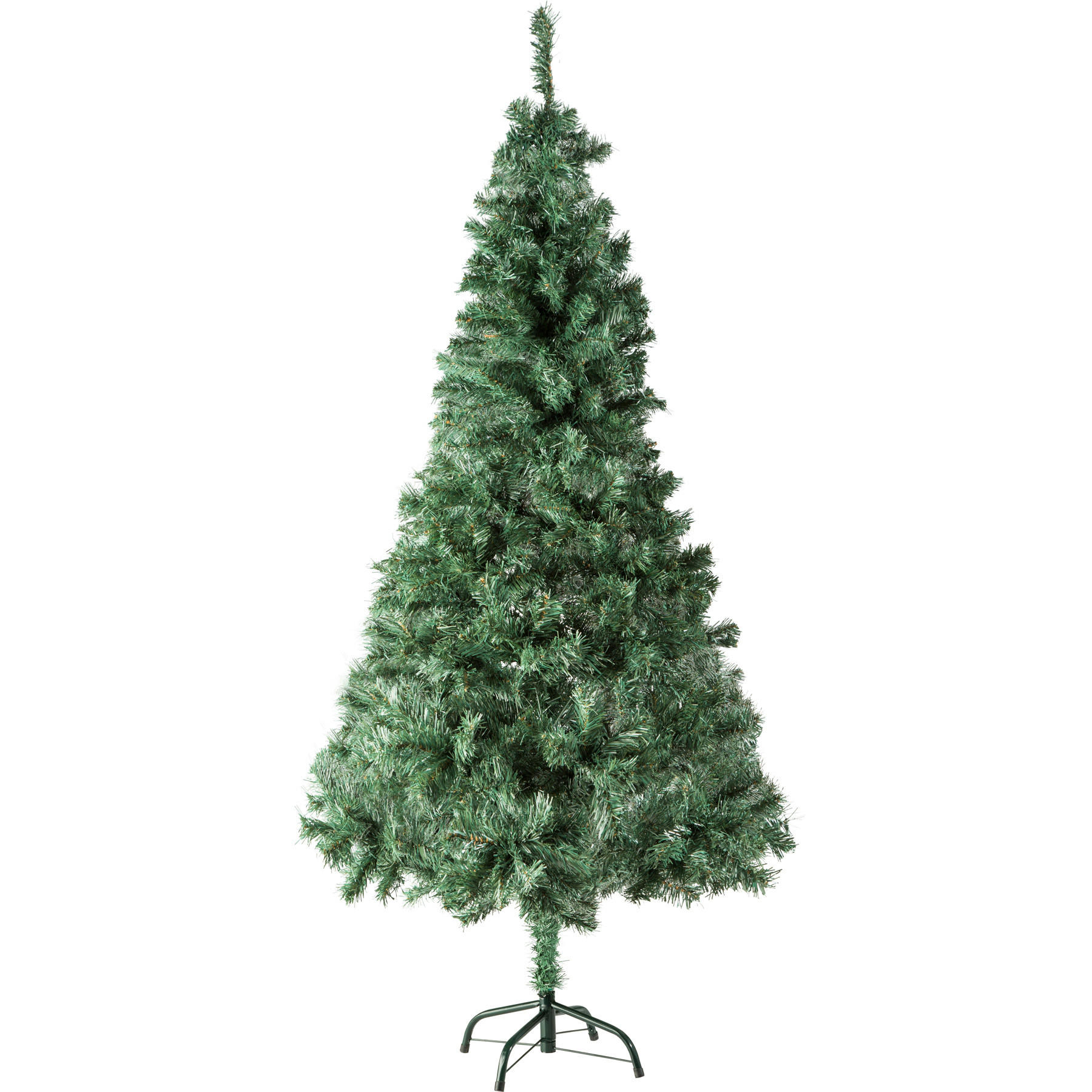 WEIHNACHTSBAUM ,inklusive Metallständer mit Kunststoffkappen,grün - Grün, Kunststoff (180cm) - tectake