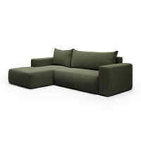 ECKSOFA Bliss 3 Sitzplätze Tannengrün - Grün, Holz (268/163cm) - Petits-meubles