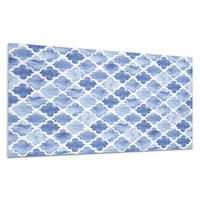 WANDPANEEL 10x 40x20 cm selbstklebend Zanthor - Blau, Kunststoff (40/1.6/20cm) - Wallfluent
