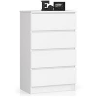 KOMMODE Weiß 60x40x99 cm - Weiß, Holzwerkstoff (60/99/40cm) - Akord