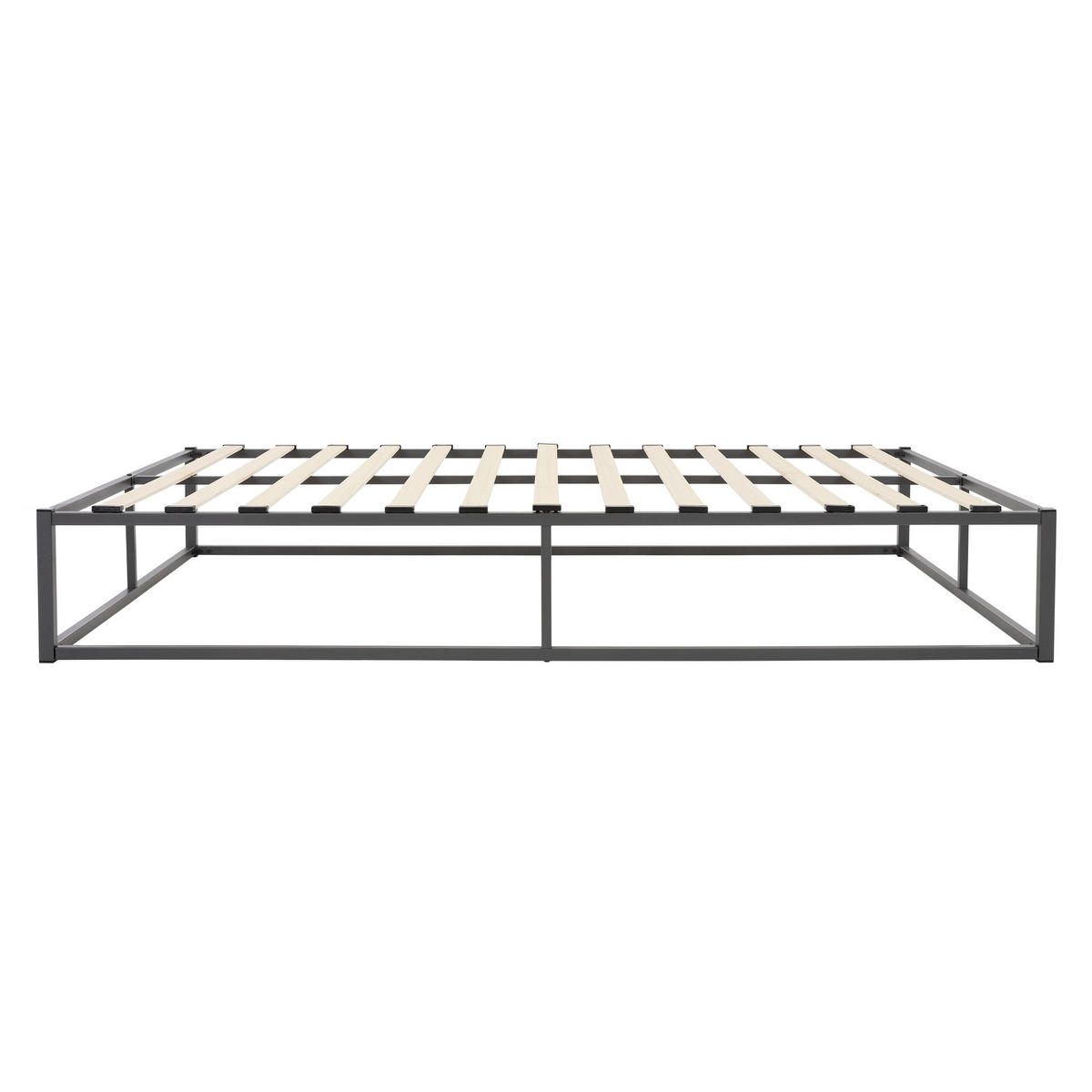 METALLBETT 200/160 cm - Schwarz, Metall (160/200cm) - ML-DESIGN