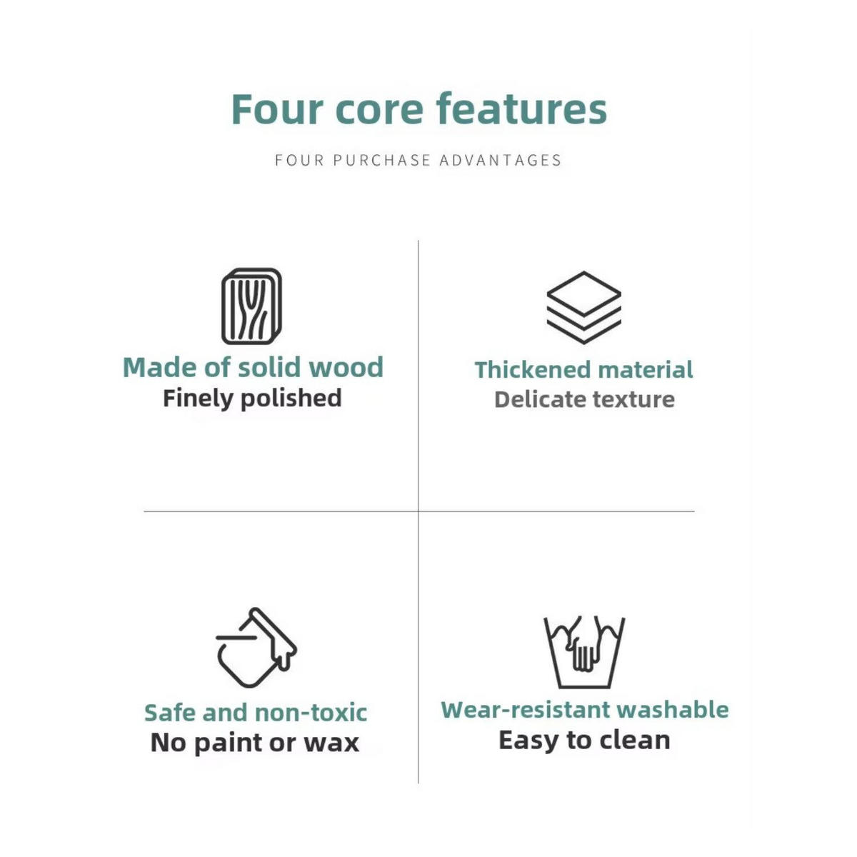 TELLERSET 5-tlg. Walnussholz Braun 20/18/15/12,5/10 cm - Walnussfarben, Holz (20/2/20cm) - Quality Elegance