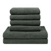 HANDTÜCHER SET, 6er-Set, 50x100 cm + 70x140 cm, 100% Baumwolle, Grau - Anthrazit, Textil (50/100cm) - Zollner