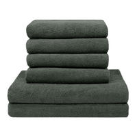 HANDTÜCHER SET, 6er-Set, 50x100 cm + 70x140 cm, 100% Baumwolle, Grau - Anthrazit, Textil (50/100cm) - Zollner