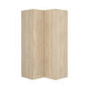 ECKKLEIDERSCHRANK Holz-Effekt Eiche 92.5x90.5h184 - Braun, Holzwerkstoff (90.5/184/92.5cm) - DMORA