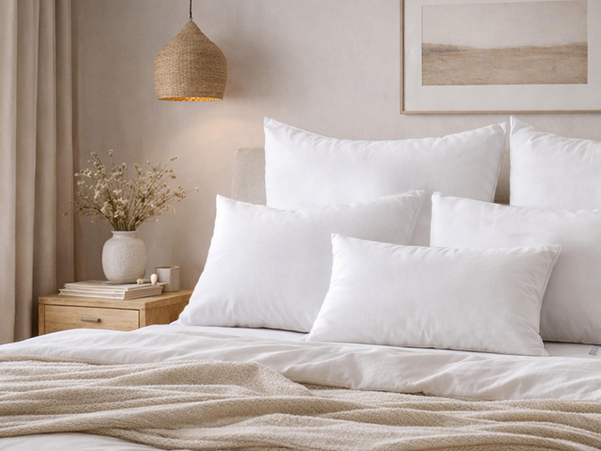 DAUNENKISSEN PublikSoft 50/50 cm - Weiß, Naturmaterialien/Textil (50/50cm) - beties Heimtextil
