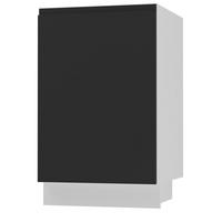 UNTERSCHRANK Avellino weiß / schwarz 50 / 50 / 82cm - Schwarz/Weiß, Holz/Holzwerkstoff (50/82/50cm) - Feldmann-Wohnen