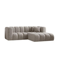 ECKSOFA L-form Sofa Grand modular stoff Haga Hellgrau Rechts - Hellgrau, Holz (227/179cm) - Kaiser Möbel