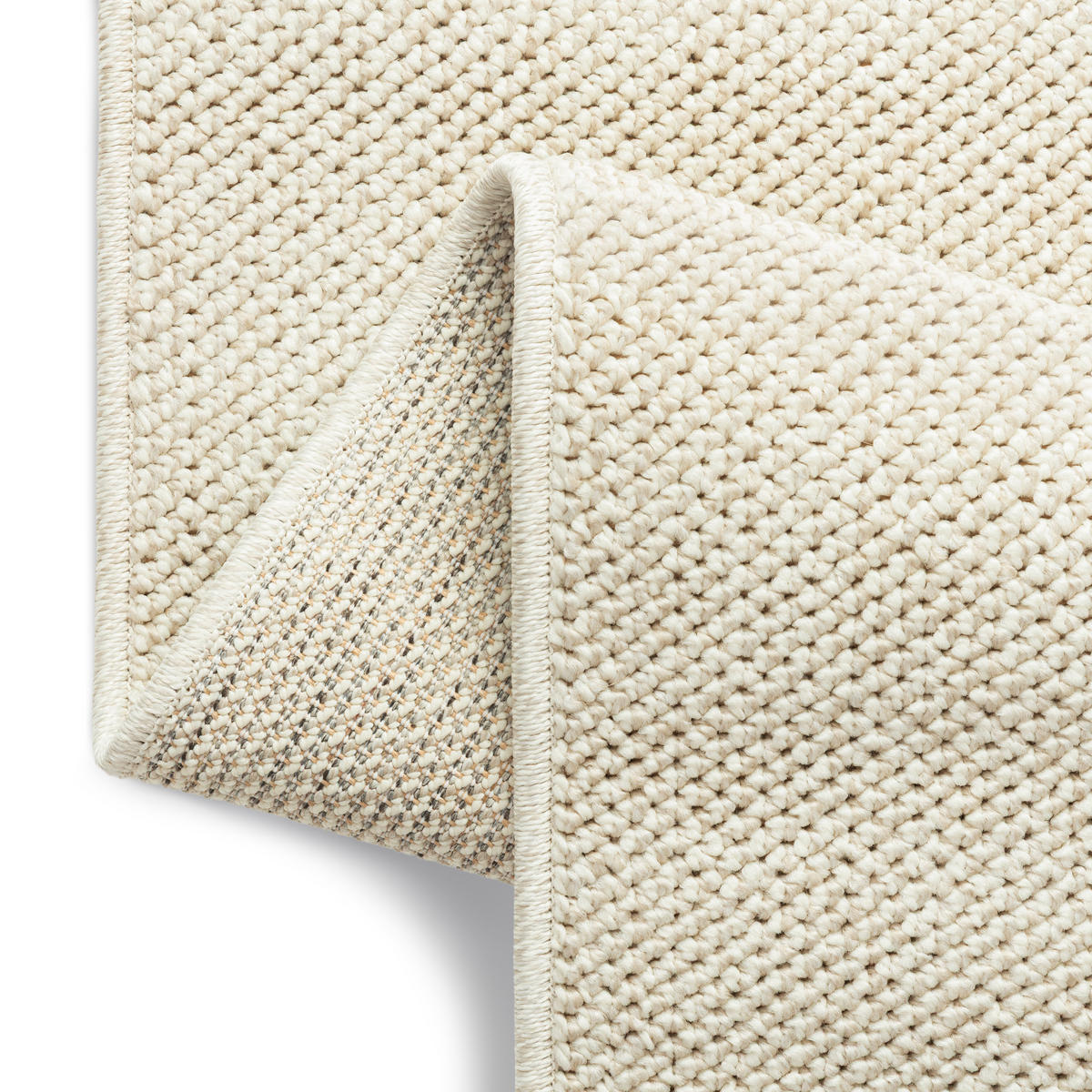 TEPPICH CALMA creme modern 80/150 cm - Creme, Textil (80/150cm) - Tapiso
