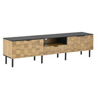 LOWBOARD DE-40266 mit Mosaik-Türen und offenem Fach Natur - Naturfarben, Holzwerkstoff (170/44.5/35cm) - ComfortXL