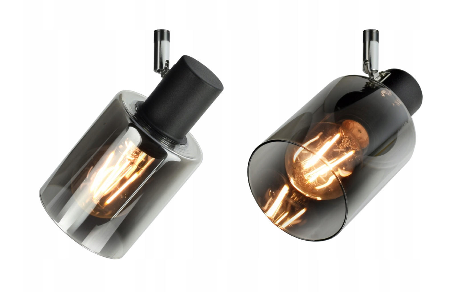 DECKENLEUCHTE TUBE - Transparent/Schwarz, Glas/Metall (8/30/22cm) - kiki design