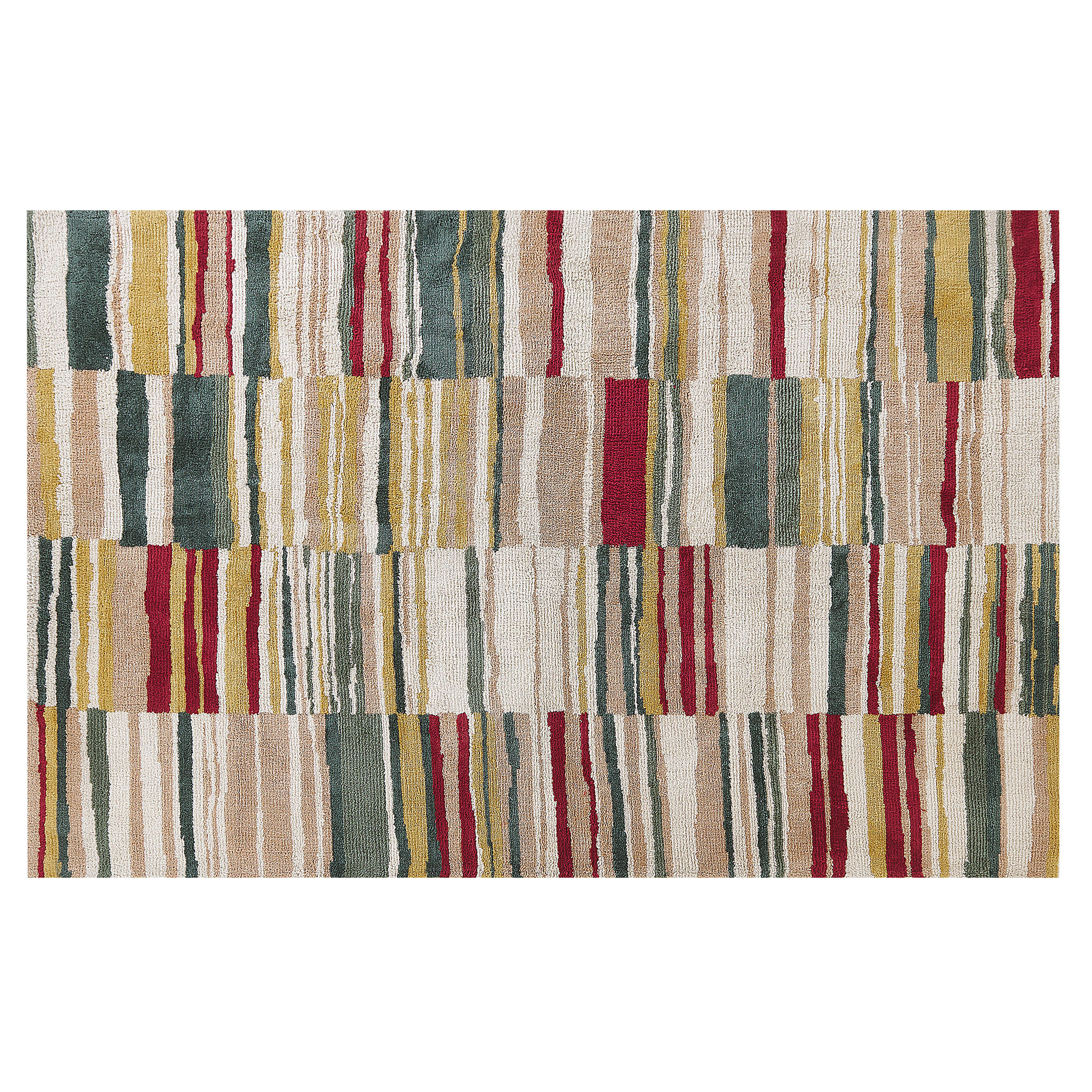 KURZFLOR-TEPPICH Fatsa 200/140 cm - Multicolor, Kunststoff (140/200cm) - Beliani