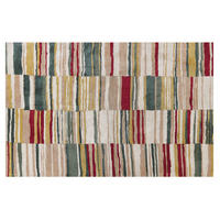 KURZFLOR-TEPPICH Fatsa 200/140 cm - Multicolor, Kunststoff (140/200cm) - Beliani
