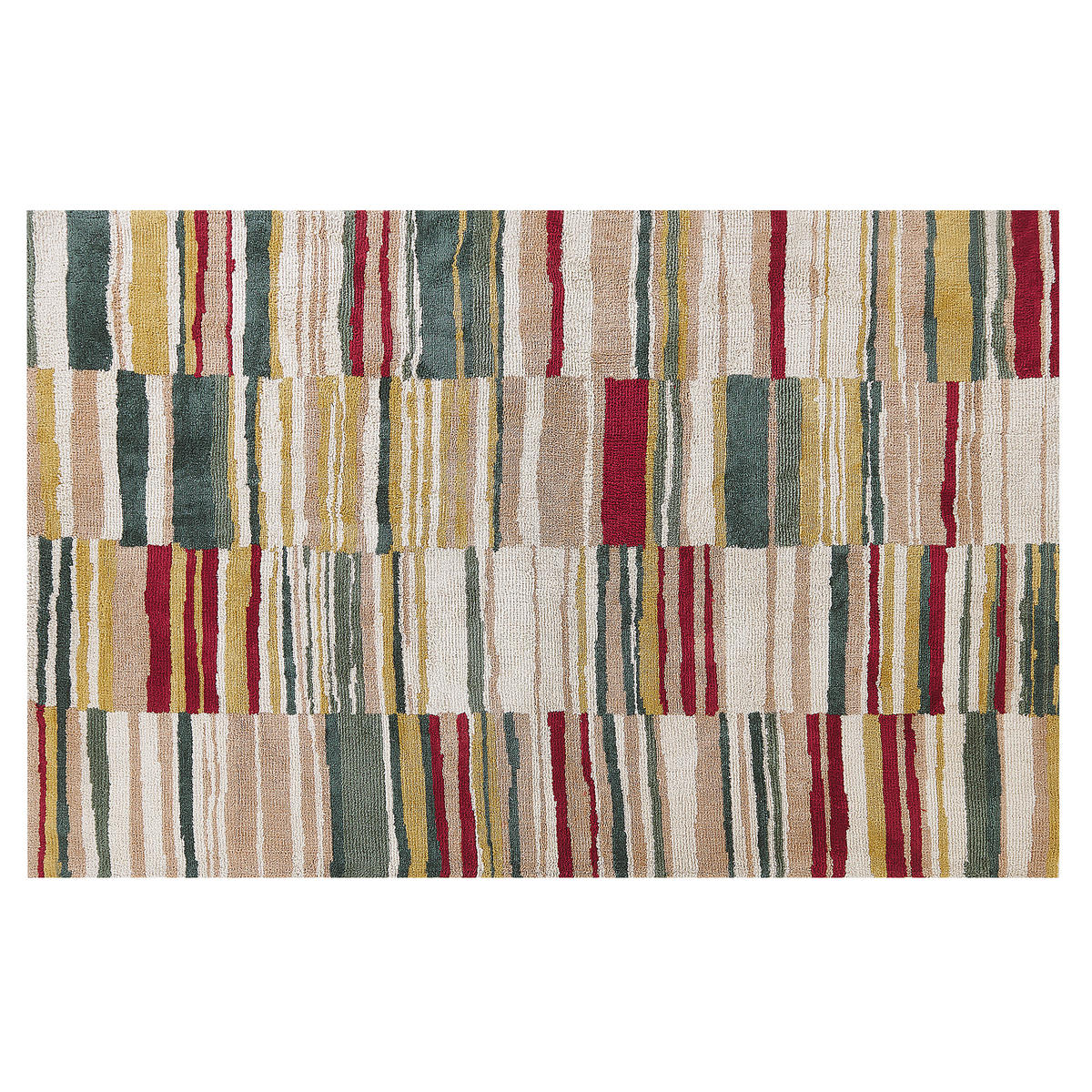 KURZFLOR-TEPPICH Fatsa 200/140 cm - Multicolor, Kunststoff (140/200cm) - Beliani