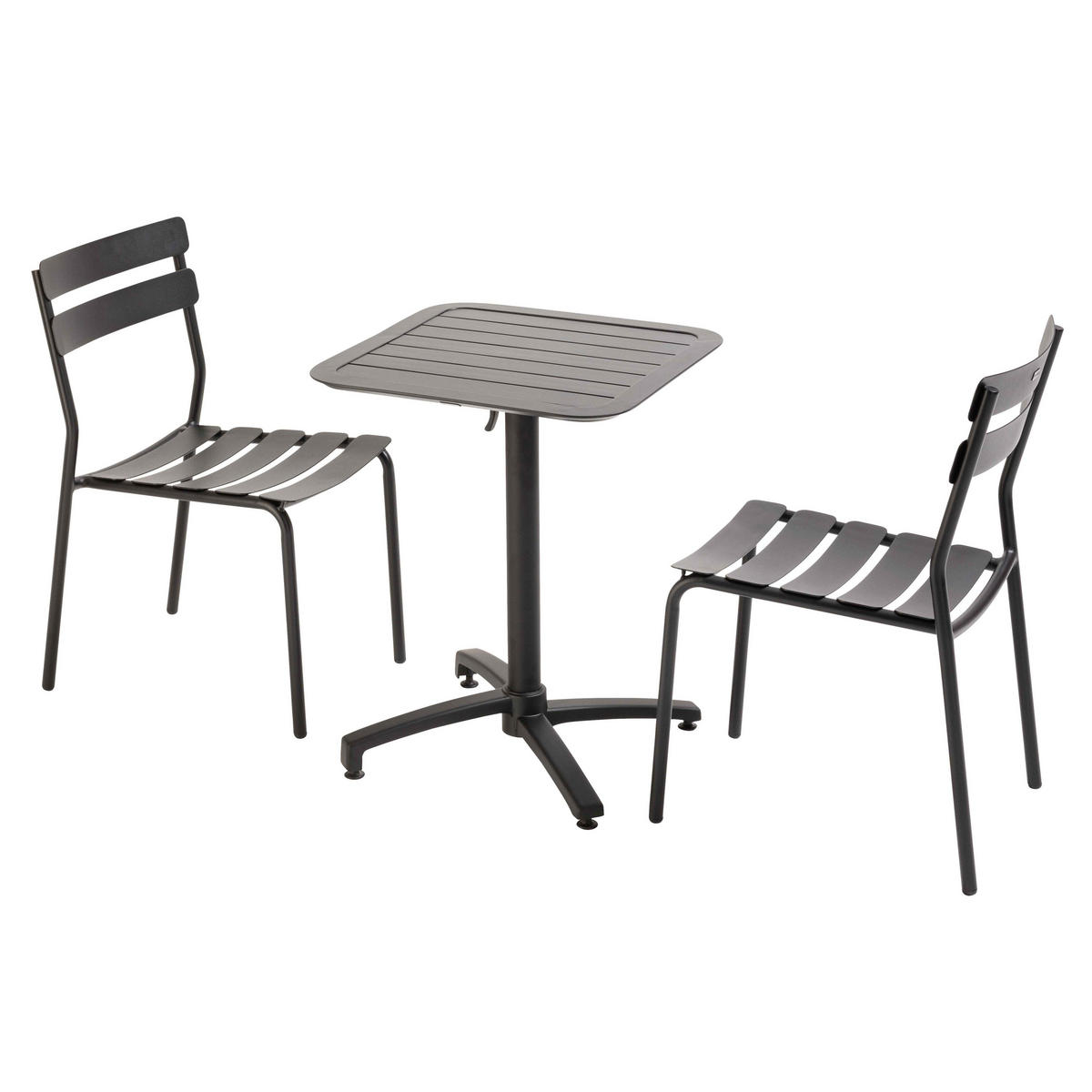 GARTENSET 3-tlg., Schwarz - Schwarz, Metall - Oviala