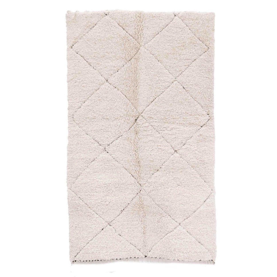 BERBERTEPPICH aus reiner Wolle 153x 248 cm - Beige, Naturmaterialien (153/248cm) - AFK Living