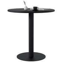 BISTROTISCH Lea rund 70x70x73cm Holz Schwarz Cafetisch - Schwarz, Holz (70/70/73cm) - DELUKE