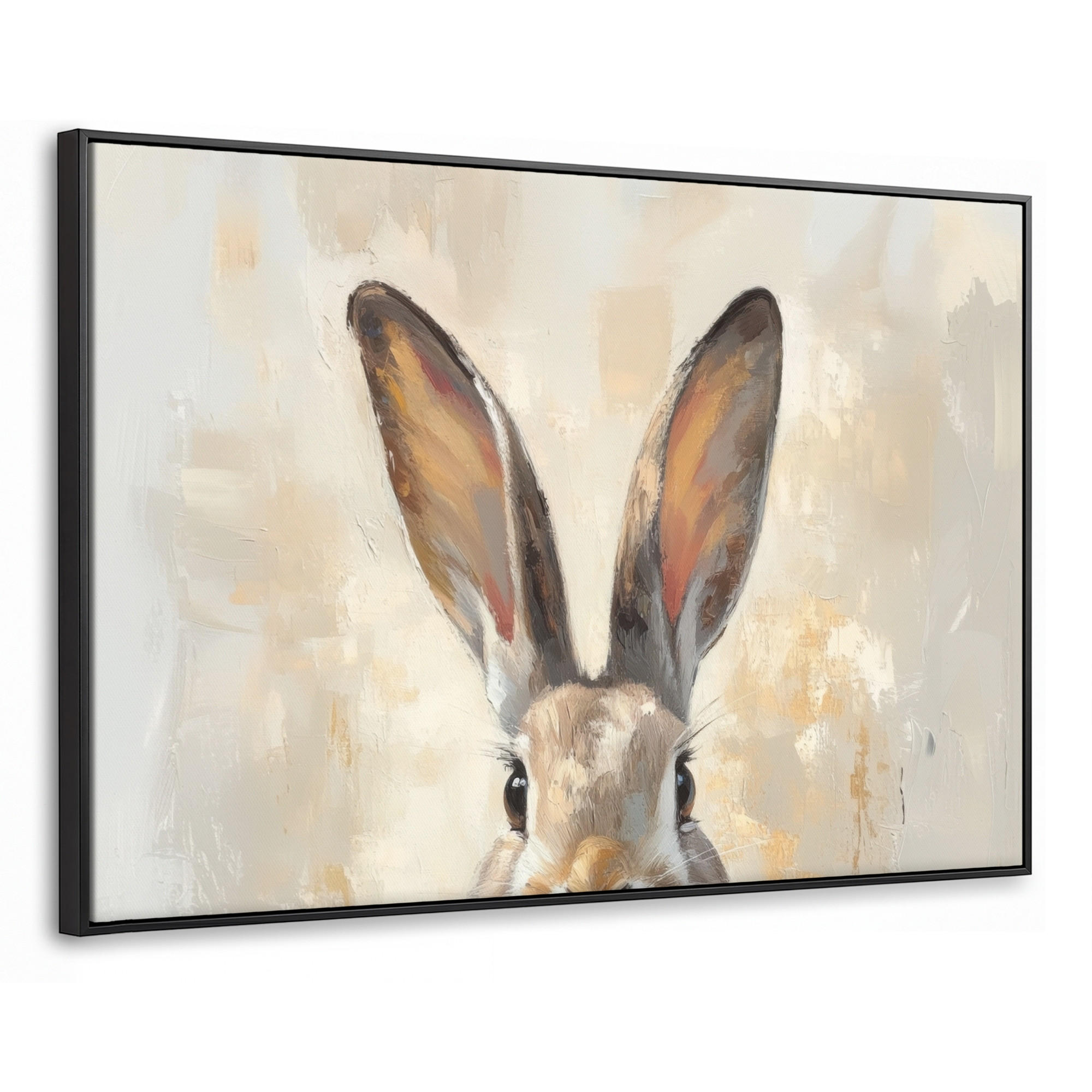 MuchoWow Leinwand Beige 140x90 cm