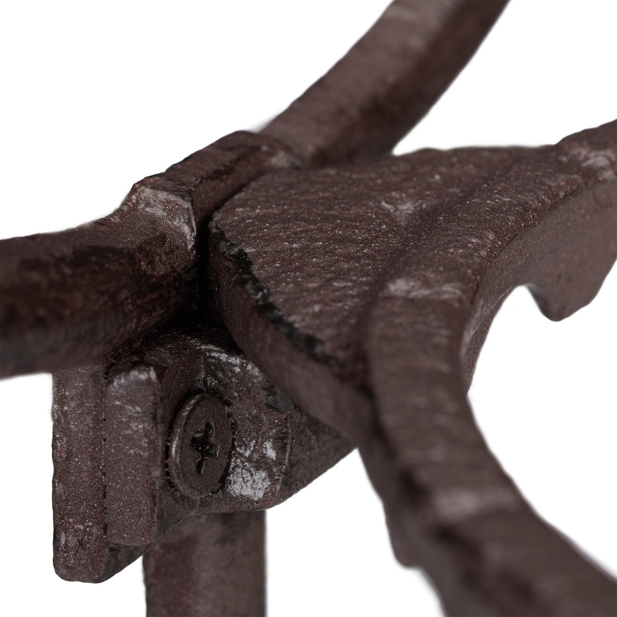 BLUMENHALTER - Dunkelbraun, Metall (23.5/35/17cm) - Relaxdays