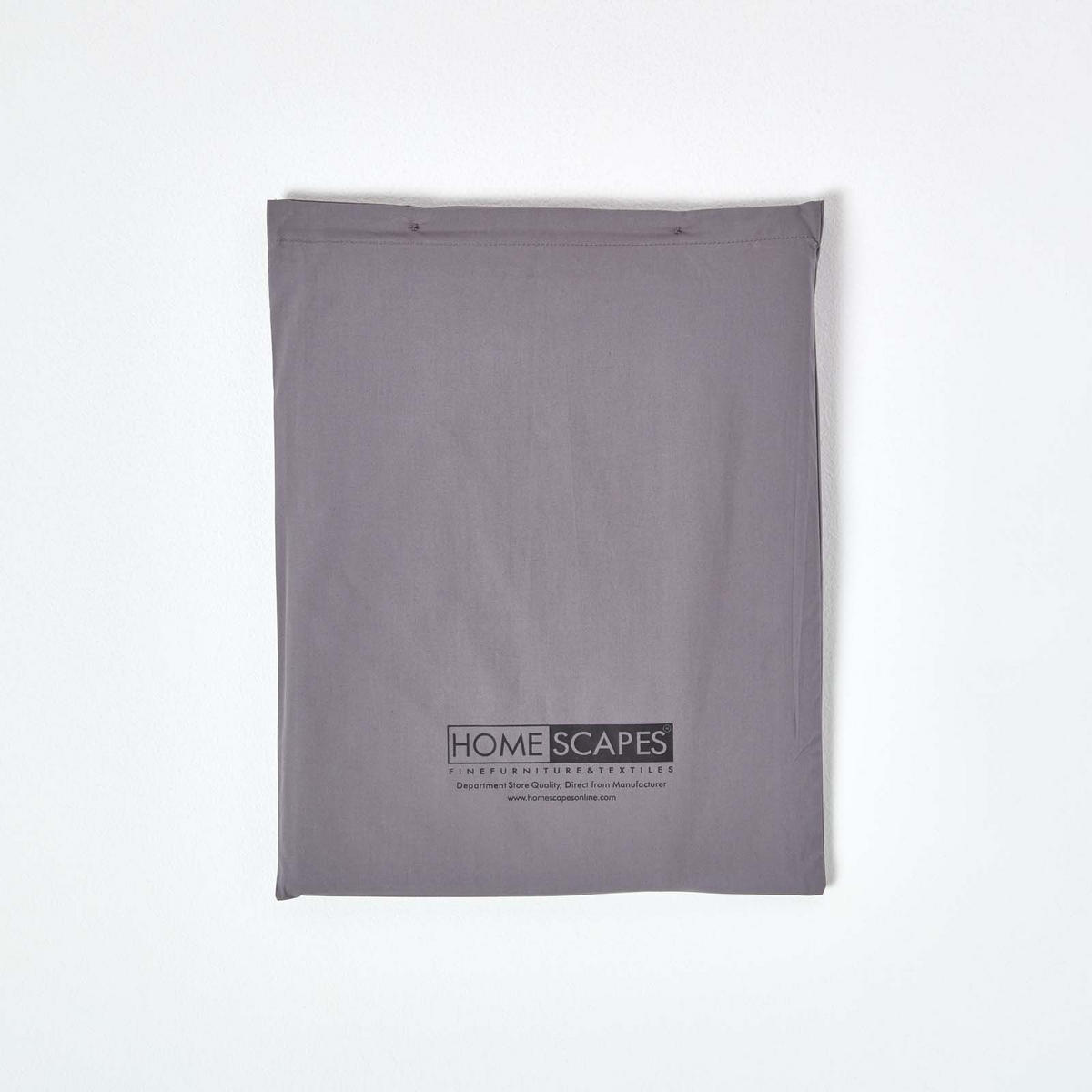 SPANNBETTLAKEN extra hoch, Ägyptische Baumwolle, Fadendichte 200 - Dunkelgrau, Textil (180/200cm) - Homescapes