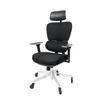 BÜROSTUHL ProSeat Schwarz - Silberfarben/Schwarz, Kunststoff/Textil (70/145/70cm) - Clouvou