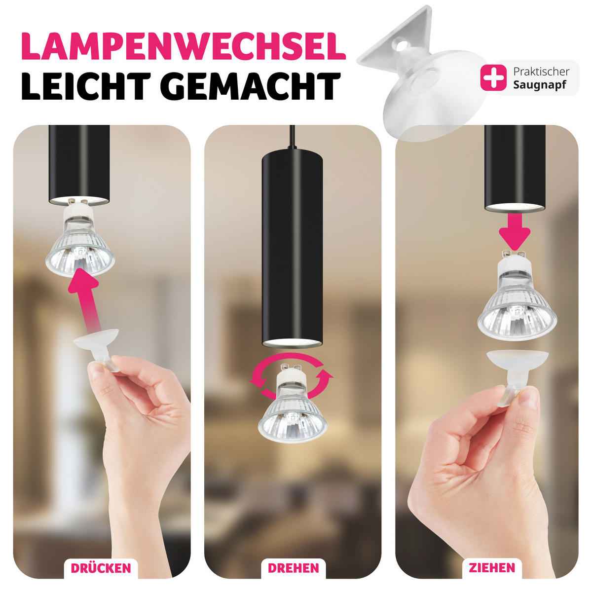 HÄNGELEUCHTE Lumea,75 x 9 x 146 cm ,schwarz - Schwarz, Metall (9/75/146cm) - tectake