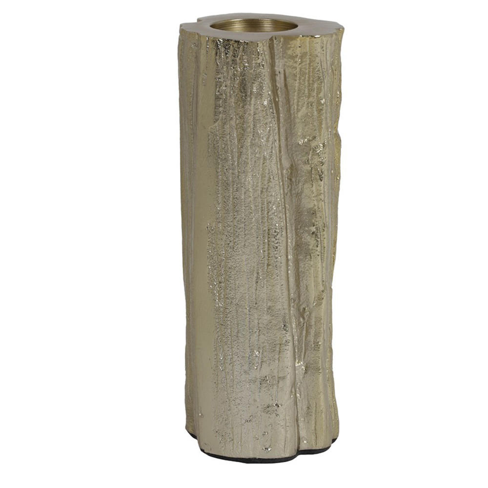 TEELICHTHALTER TOCON 9x8x21 cm, Metall, Gold - Goldfarben, Metall (21cm) - Light & Living